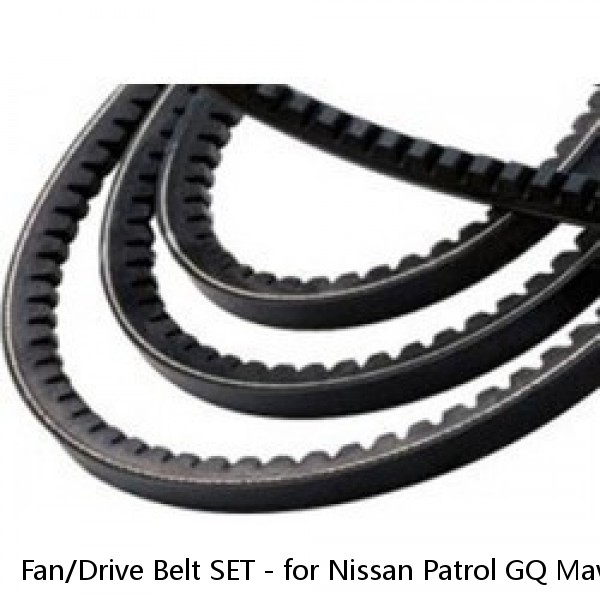 Fan/Drive Belt SET - for Nissan Patrol GQ Maverick 4.2 P TB42 (88-97)  #1 image